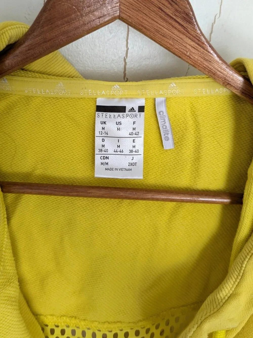 Adidas Stellasport Women's Yellow Vest M - Picture 4 of 5